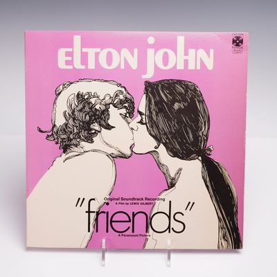 Sale Photo Thumbnail #34: Paramount Records Elton John Vinyl Record, Friends