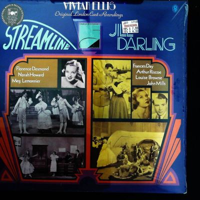 Sale Photo Thumbnail #181: Vivian Ellis Streamline / Jill Darling Original London Cast Recordings LP Sleeve