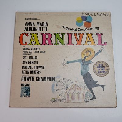 Sale Photo Thumbnail #210: MGM Records Carnival Original Broadway Cast Recording Vinyl Record