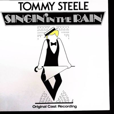Sale Photo Thumbnail #515: Tommy Steele Singin' In The Rain Original Cast Recording LP 1984