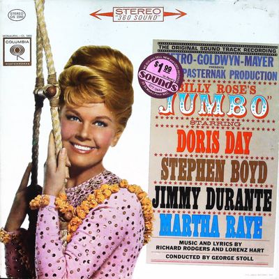 Sale Photo Thumbnail #13: Doris Day - Billy Rose's Jumbo Soundtrack LP, Columbia Masterworks 1962