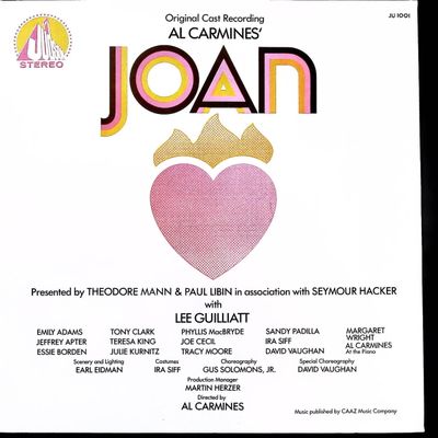 Sale Photo Thumbnail #339: Original Cast Recording, Al Carmines' Joan LP Record