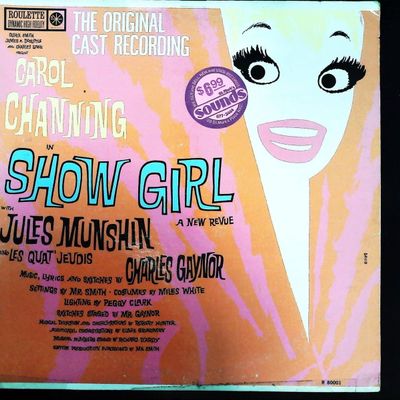 Sale Photo Thumbnail #506: Carol Channing Show Girl Original 1961 Broadway Cast Recording LP Roulette R 80001