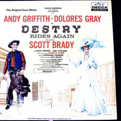 Sale Photo Thumbnail #254: Destry Rides Again Original Broadway Cast Recording Decca DL 9075