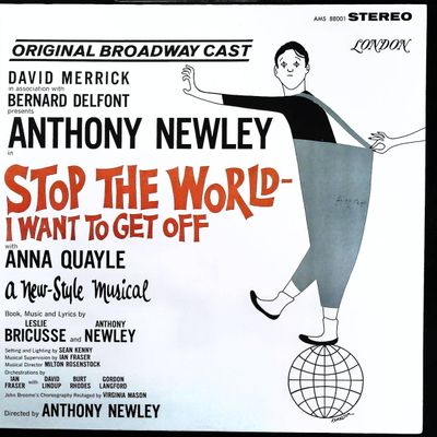 Sale Photo Thumbnail #530: Stop The World I Want To Get Off Original Broadway Cast LP 1962 Stereo Anthony Newley