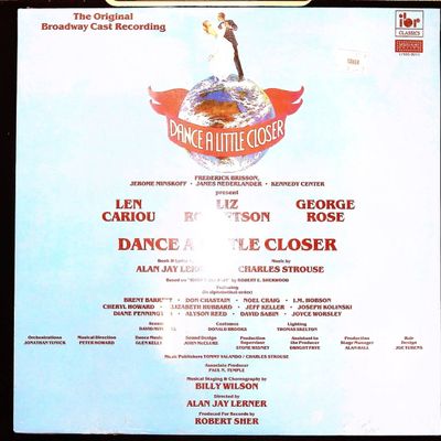 Sale Photo Thumbnail #244: Dance a Little Closer Original Broadway Cast Recording Vinyl LP IBR Classics 9011