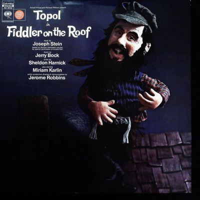 Sale Photo Thumbnail #285: Topol in Fiddler on the Roof Original London Cast Recording LP Columbia OS 3360