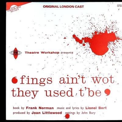 Sale Photo Thumbnail #286: Original London Cast Recording Fings Ain't Wot They Used T'Be LP Vinyl Record