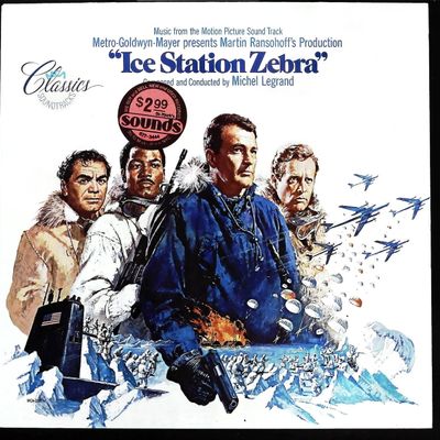 Sale Photo Thumbnail #96: Michel Legrand. Ice Station Zebra. MCA Records, 1988. Reissue LP Record