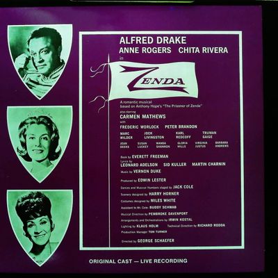 Sale Photo Thumbnail #606: Zenda Original Cast Live Recording Blue Pear Records LP BP 1007