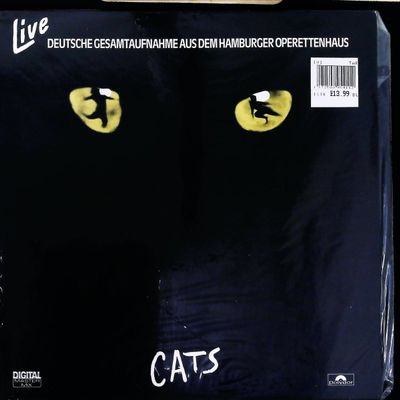 Sale Photo Thumbnail #213: Andrew Lloyd Webber Cats Deutsche Gesamtaufnahme Hamburg Live Cast Recording Double LP Vinyl