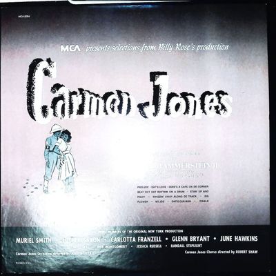 Sale Photo Thumbnail #208: MCA Records Carmen Jones Original Cast Album Vinyl LP MCA-2054