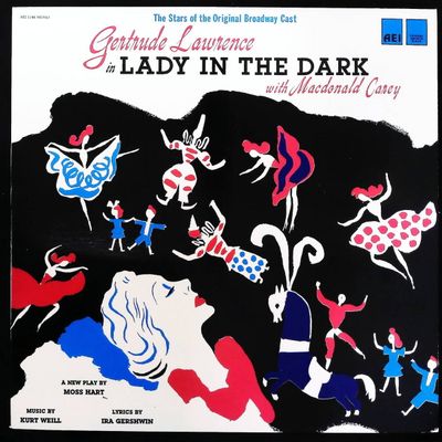 Sale Photo Thumbnail #375: Gertrude Lawrence in Lady in the Dark Original Broadway Cast Recording Vinyl LP AEI 1146