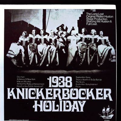 Sale Photo Thumbnail #366: Knickerbocker Holiday Original 1938 Stage Production Starring Walter Huston Vinyl LP Joey Discs
