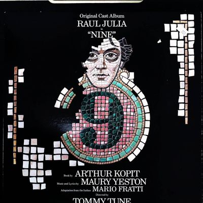 Sale Photo Thumbnail #407: Nine Original Broadway Cast Recording Raul Julia CBS Masterworks Vinyl LP