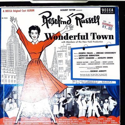 Sale Photo Thumbnail #598: Rosalind Russell in Wonderful Town Original Broadway Cast Album Decca Records DL 9010