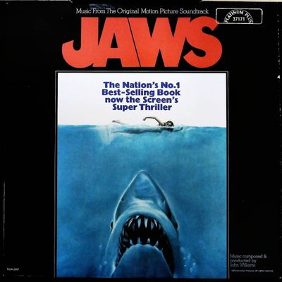 Sale Photo Thumbnail #70: John Williams - Jaws Soundtrack LP, MCA Records 1975