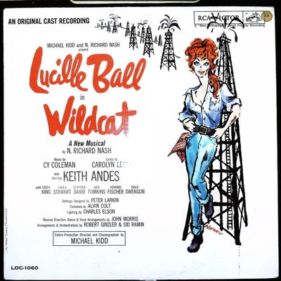 Sale Photo Thumbnail #162: Lucille Ball Wildcat Original Broadway Cast Recording Vinyl Record Sleeve RCA Victor LOC-1060