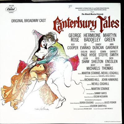 Sale Photo Thumbnail #203: Canterbury Tales 1969 Original Broadway Cast Recording Vinyl LP Capitol Records SW-229