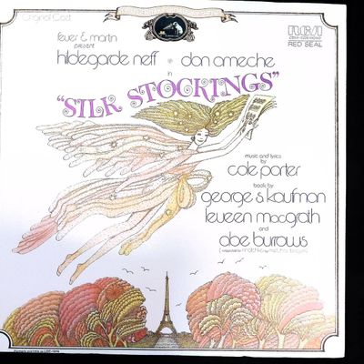 Sale Photo Thumbnail #511: Cole Porter Silk Stockings Original Cast Recording Vinyl LP Hildegarde Neff Don Ameche