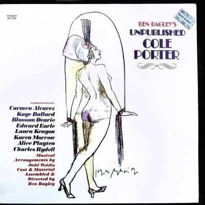 Sale Photo Thumbnail #571: Vintage LP Record Sleeve Ben Bagley's Unpublished Cole Porter STEREO PS 1358