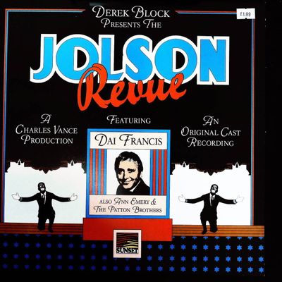 Sale Photo Thumbnail #342: Original Cast Recording Derek Block Presents The JOLSON REVUE LP Record