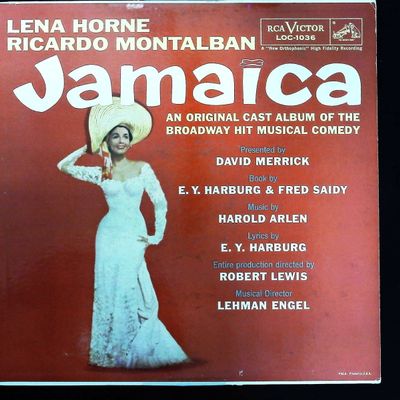 Sale Photo Thumbnail #329: RCA Victor Lena Horne Ricardo Montalban Jamaica Original Cast LP Record Album