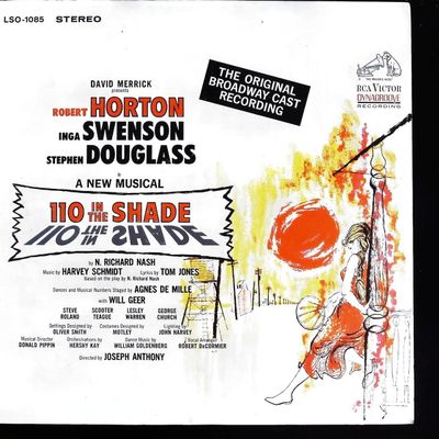 Sale Photo Thumbnail #166: 110 In The Shade Original Broadway Cast Recording Stereo LP LSO-1085