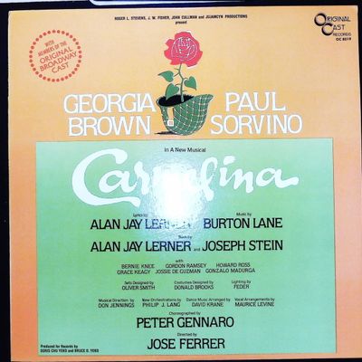 Sale Photo Thumbnail #207: Carmelina Original Broadway Cast Recording Vinyl LP