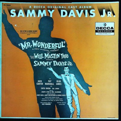 Sale Photo Thumbnail #396: Sammy Davis Jr. Mr. Wonderful Decca Original Cast Album LP Sample Copy Not For Sale