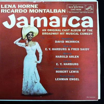 Sale Photo Thumbnail #328: Jamaica Original Broadway Cast Album Lena Horne Ricardo Montalban LP Record