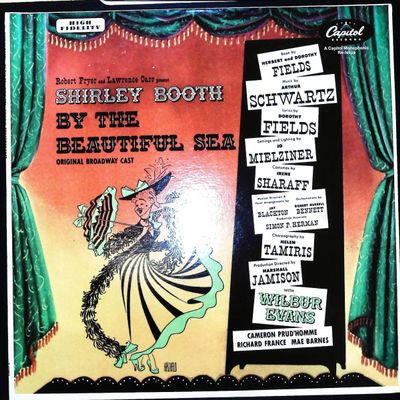 Sale Photo Thumbnail #201: By The Beautiful Sea Original Broadway Cast Recording Monophonic Vinyl LP Capitol Records T-11652