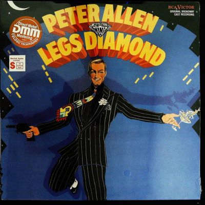 Sale Photo Thumbnail #385: Peter Allen Legs Diamond Original Broadway Cast Recording Vinyl LP 1988