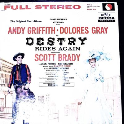 Sale Photo Thumbnail #253: Destry Rides Again Original Broadway Cast Recording Decca DL 79075