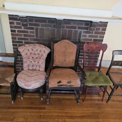 Collection of 5 Antique and Vintage Eclectic Accent Chairs
