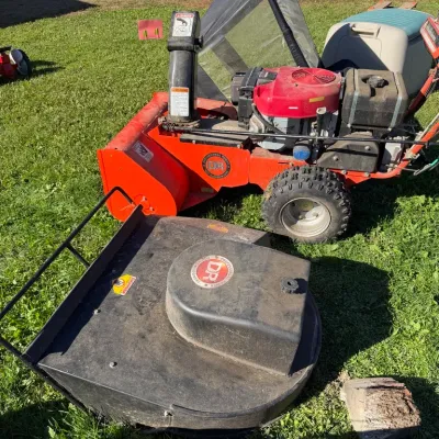 Sale Photo Thumbnail #44: DR Professional Power walk-behind field and brush mower with a snowblower attachment