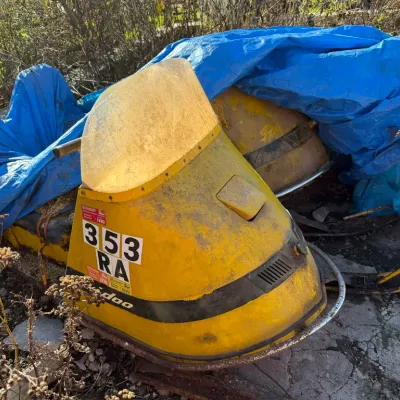 Sale Photo Thumbnail #21: Vintage yellow Ski-Doo snowmobile