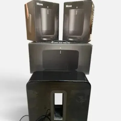 Sonos sound system with sonos move sonos sub