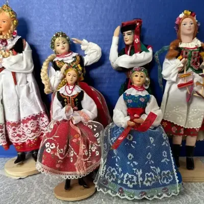 Vintage Polish Folk Dolls 
