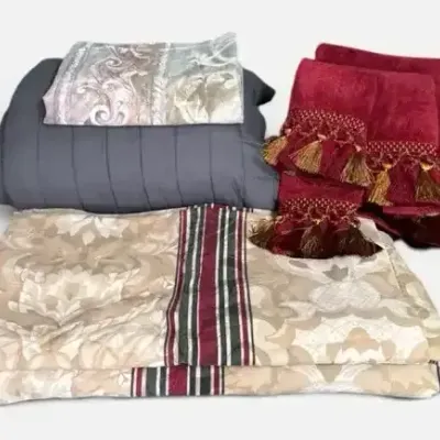 Weighted Blanket, Towel Set, Curtains