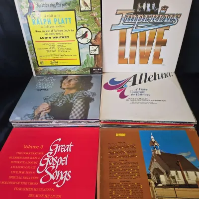 Vintage Gospel Record Albums - Set 3 Of 4