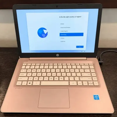 HP Stream Laptop - Rose Gold - Windows 10 - 14" Screen