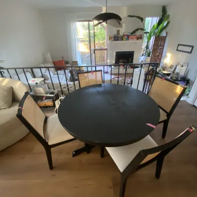 Sale Photo Thumbnail #14: expandable ikea table with 4 matching chairs