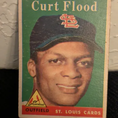 1958 Topps Curt Flood Rookie Card #464 - St. Louis Cardinals