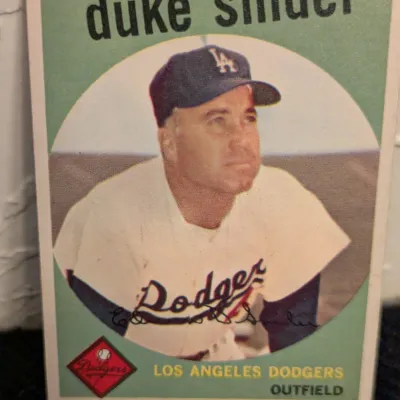 1959 Topps Duke Snider #20 Los Angeles Dodgers Baseball Card