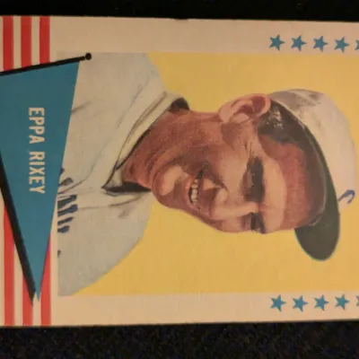Vintage 1960 Fleer Baseball Greats Eppa Rixey Card #71