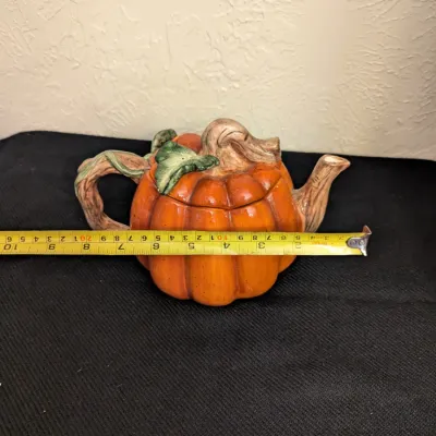 Ceramic Pumpkin Teapot with Lid