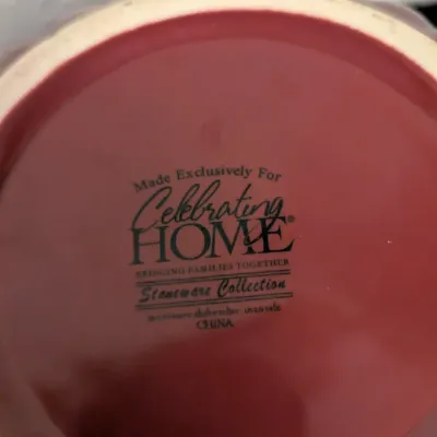 Celebrating Home Stoneware Collection Red Fluted Mixing Bowl
