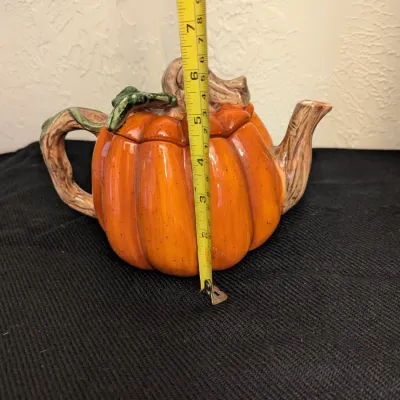 Ceramic Pumpkin Teapot with Lid