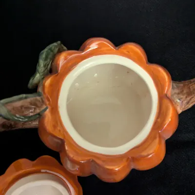 Ceramic Pumpkin Teapot with Lid